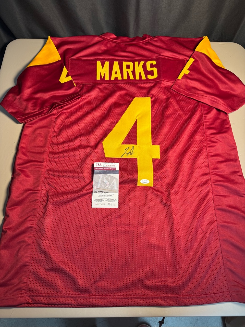 USC Trojans Jo’quavious Woody Marks Signed Jersey
